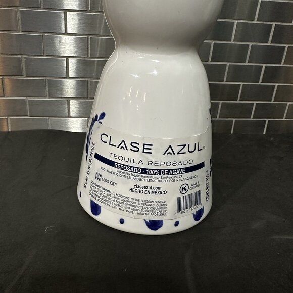 Clase Azul Reposado Empty Tequila Bottle 750ml Hand Painted Decanter Logo Agave - Picture 5 of 11